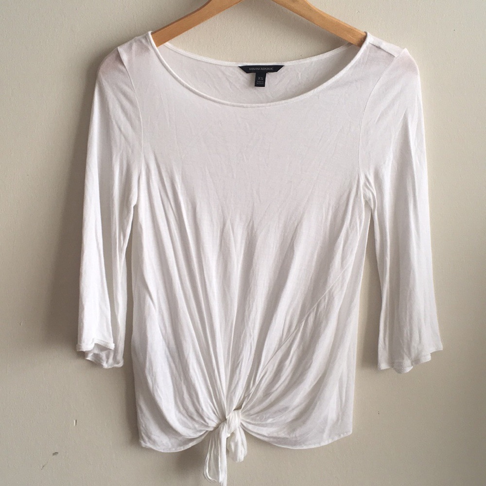 Banana Republic Tie Front Top